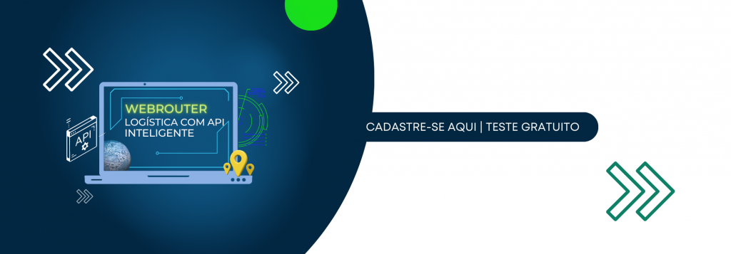 Cadastro gratuito para testes em API de roteirização. Ganhe agilidade e eficiência em sua logística.