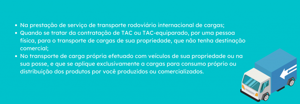 Emissão de CIOT obrigatório, veja a lista de qual tipo de empresa e transporte que deverá emitir.