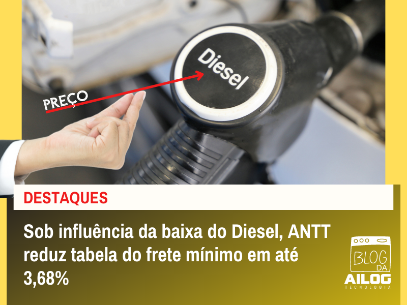 ANTT reduz tabela do frete mínimo em até 3,68%