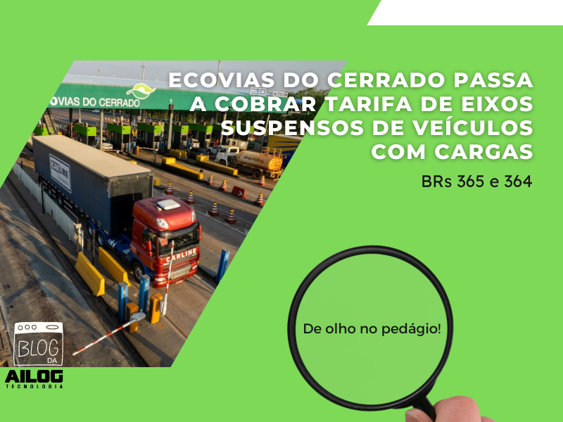 Cobrança de eixos suspensos na BRs 365 e 364