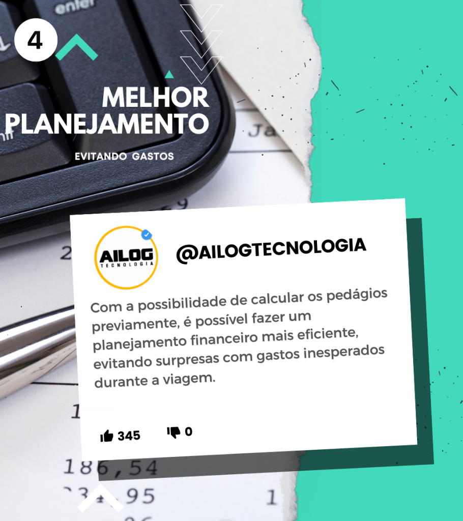 Com a possibilidade de calcular os pedágios previamente, é possível fazer um planejamento financeiro mais eficiente, evitando surpresas com gastos inesperados durante a viagem.