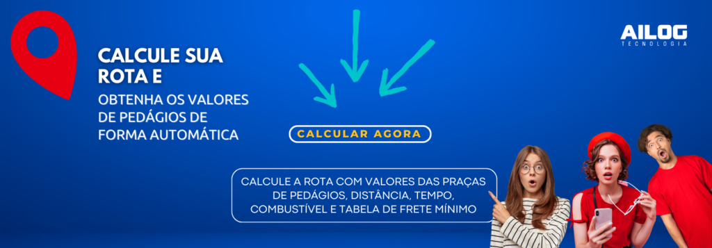 Calcular rota, pedágio, combustível, ter acesso a tabela de frete mínimo 2024, de forma prática com roteirizador gratuito.
