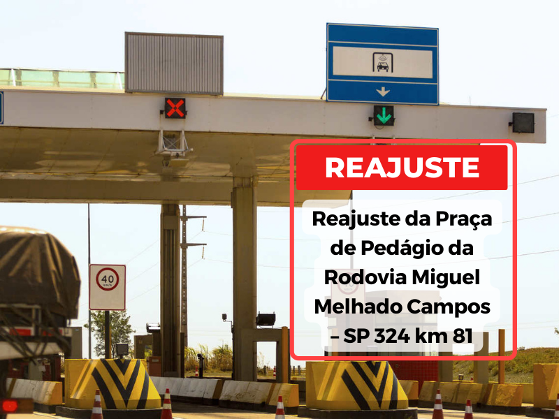 Reajuste de Pedágio SP 324 km 81