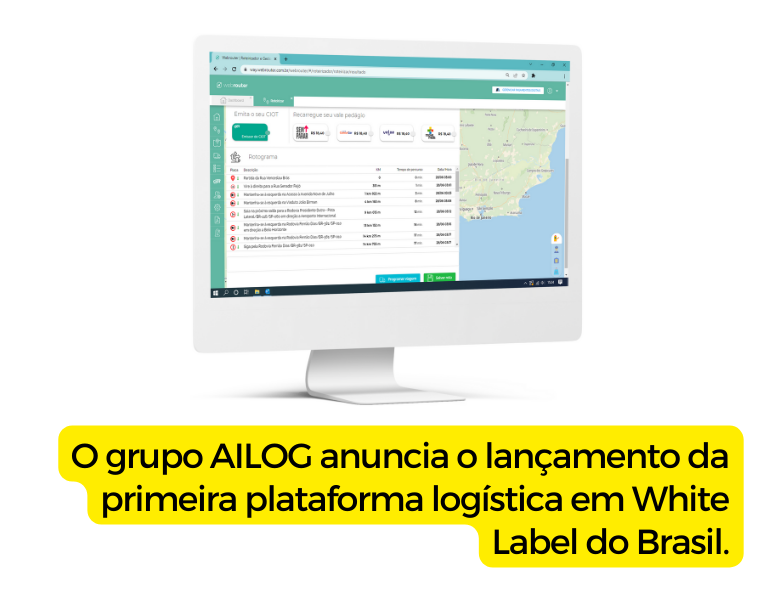 O grupo AILOG anuncia o lançamento da primeira plataforma logística em White Label do Brasil